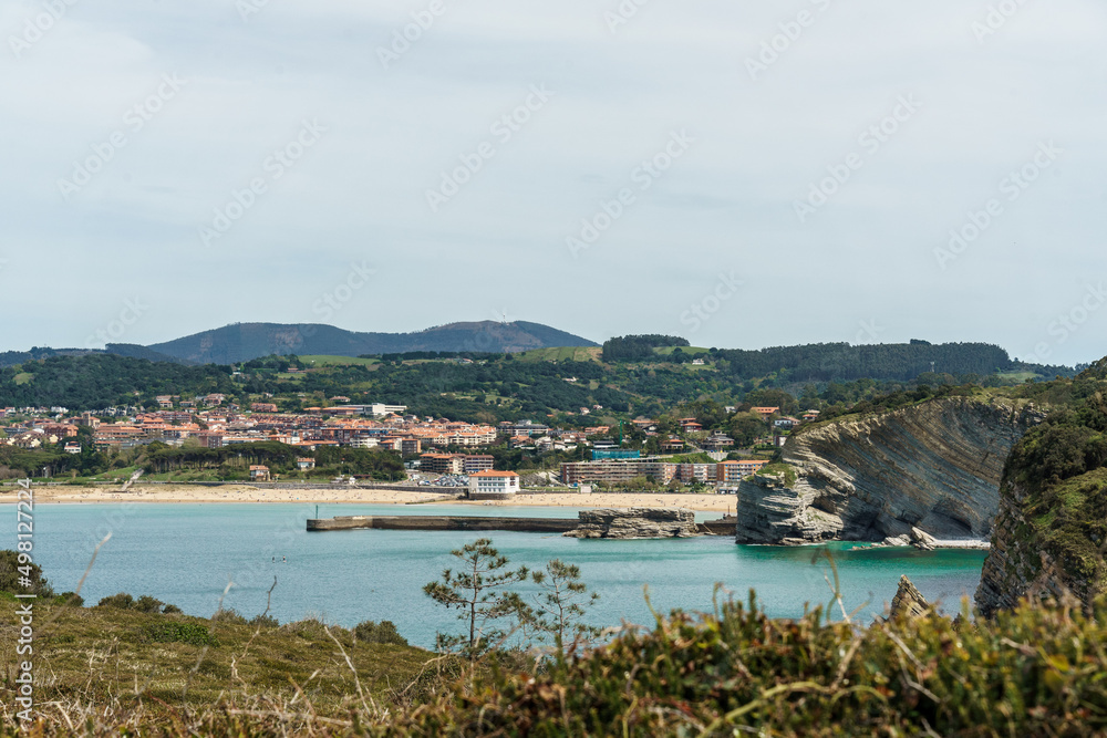 Coastline in Gorliz Basque country