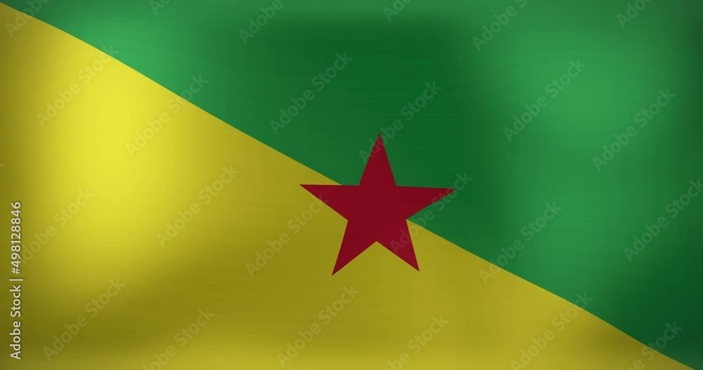 Animation of national flag of french guiana waving Animation of national flag of french guiana waving