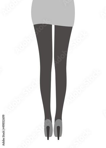 sexy young girl leg series,vector illstration, white background