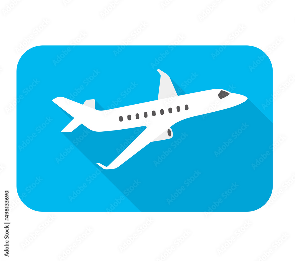 Private plane, aircraft, flat icon vector illustration Private plane, aircraft, flat icon vector illustration