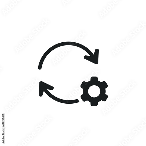 Sync setting. Advanced options. Vector illustration