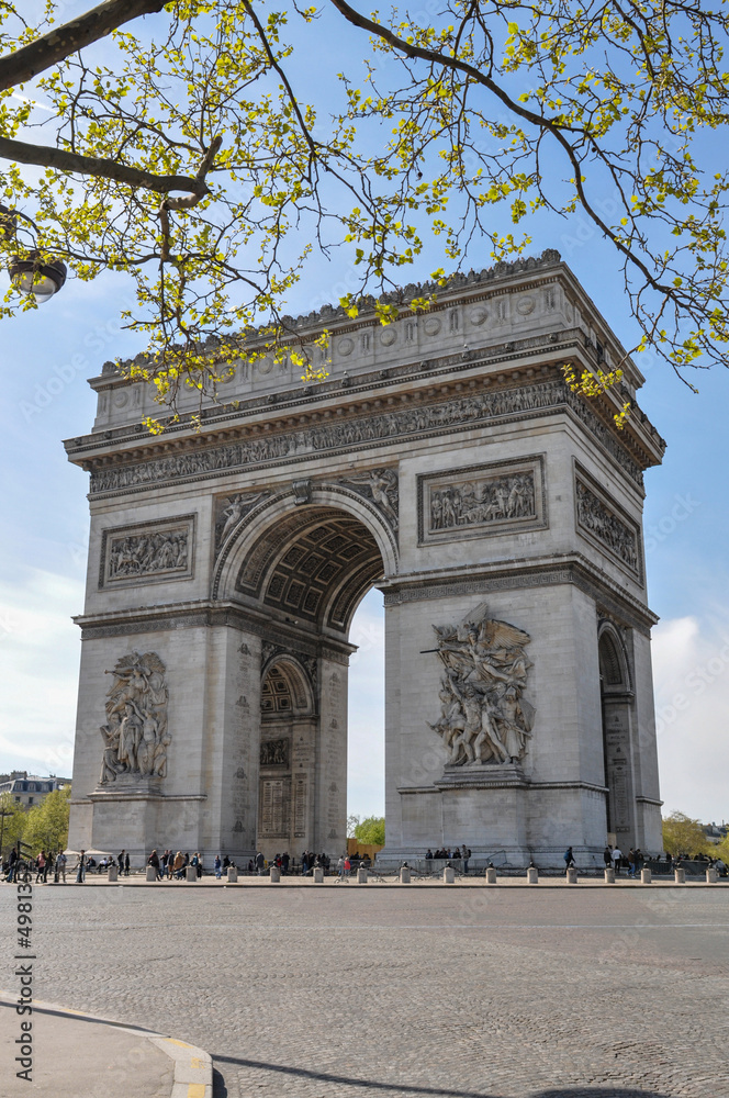 Paris on the presidential election day - Arc de Triomphe
