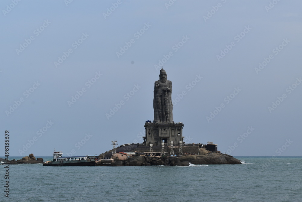 Vivekanandha rock : Three seas of tamil nadu. The wonder of Indian culture.