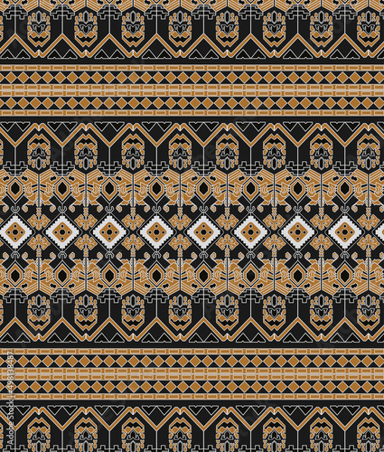 fabric textile pattern, Indonesian traditional ethnic abstract motif design