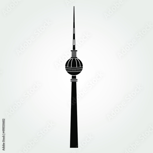 Berlin Television Tower icon. Fernsehturm Berlin. . Vector illustration photo