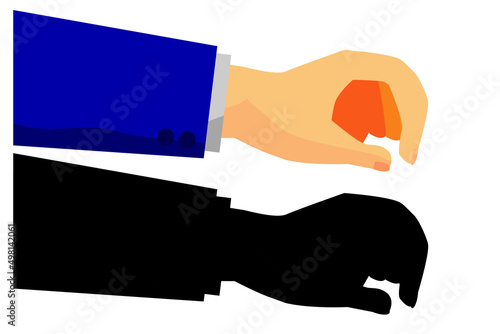 Simple Vector Set 2 Hand Give or Holding Something