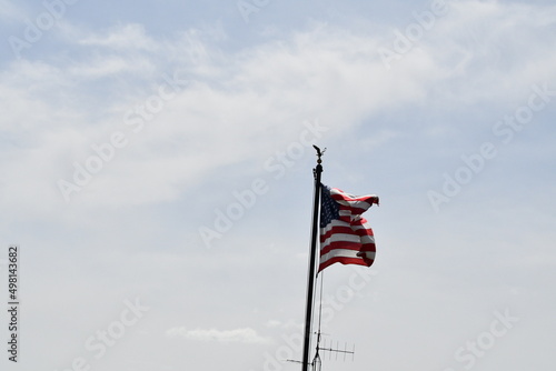 American Flag on a Flagpole