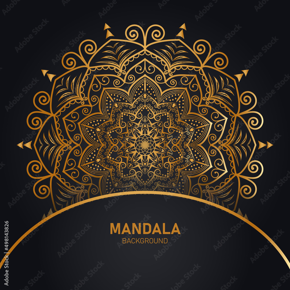 A luxurious mandala background design template.