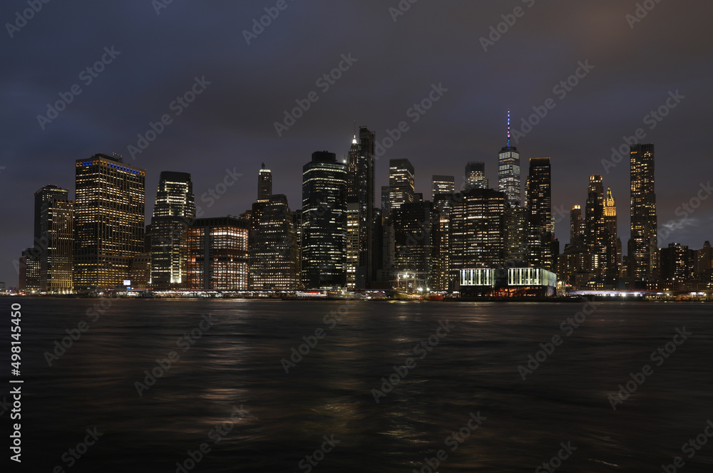 Night view of Manhattan