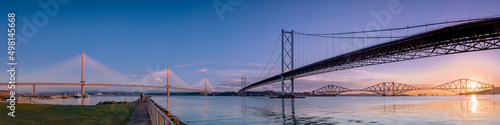 The Three Forth Bridges at Dawn © ALBAimagery