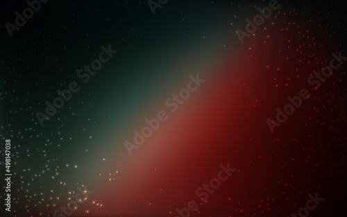 Dark Blue, Red vector background with astronomical stars.