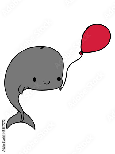 Glücklicher Wal Luftballon 