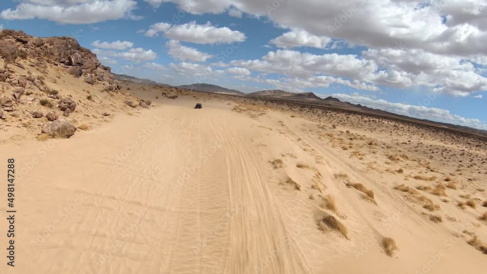 Offroad Dune Buggy Driving in the Desert Sand Dunes Offroad Dune Buggy Driving in the Desert Sand Dunes