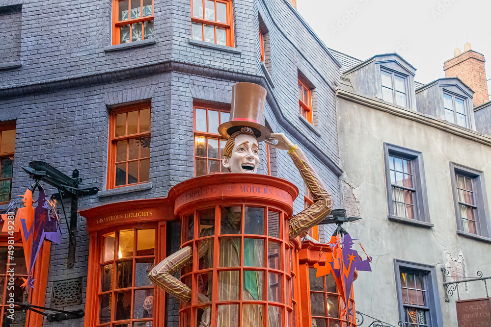 Fototapeta premium Weasleys Wheezes shop at Universal Studios