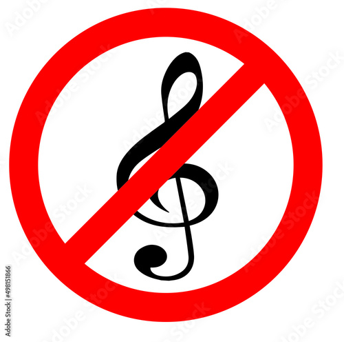 Music's is prohibited, Play Music's is restricted area, not allowed