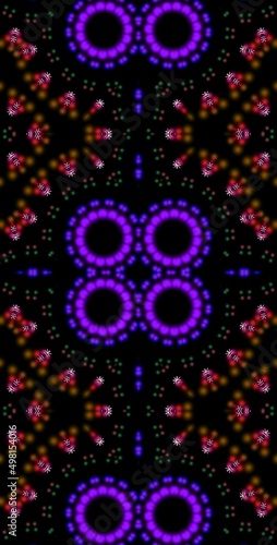 Fractodome Colorful Seamless Fractal Patterns