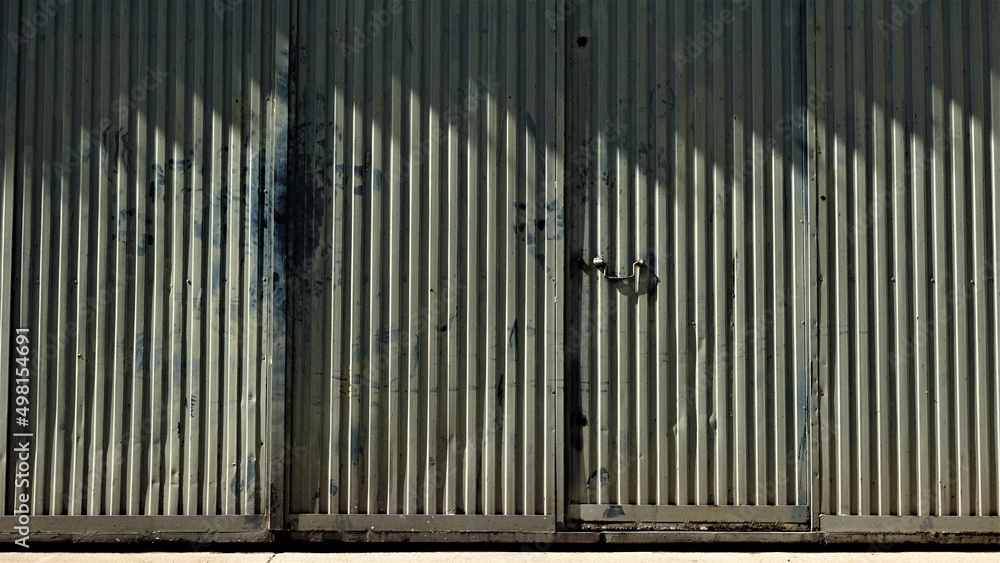 metal door gate from industrial warehouse metal door gate from industrial warehouse