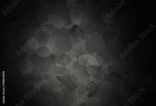 Dark Gray vector background with abstract shapes.