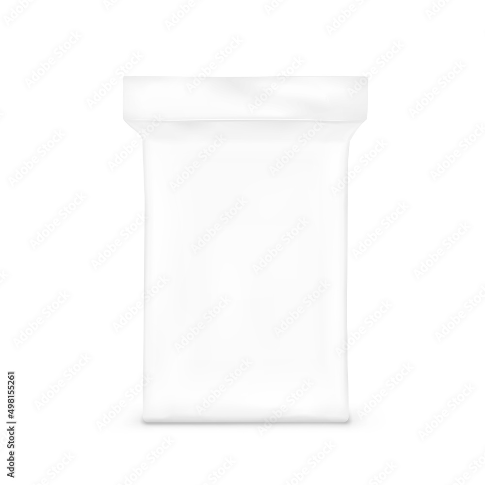 Plastic bag mockup. Vector illustration isolated on white background. High realistic detail. Ready for your design. EPS10. Plastic bag mockup. Vector illustration isolated on white background. High realistic detail. Ready for your design. EPS10.