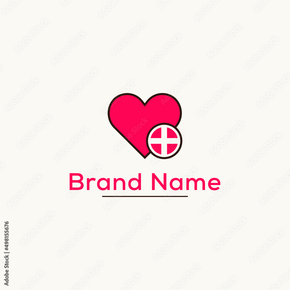 Creative Love attach Logo And Icon Design, Free Vector 