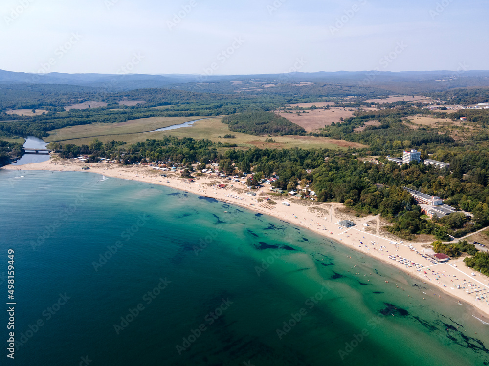 Aerial view of South Beach of town of Kiten, Bulgaria Aerial view of South Beach of town of Kiten, Bulgaria