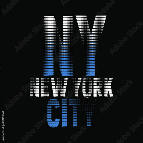 NY design new york city dotted abstract effect for print and others