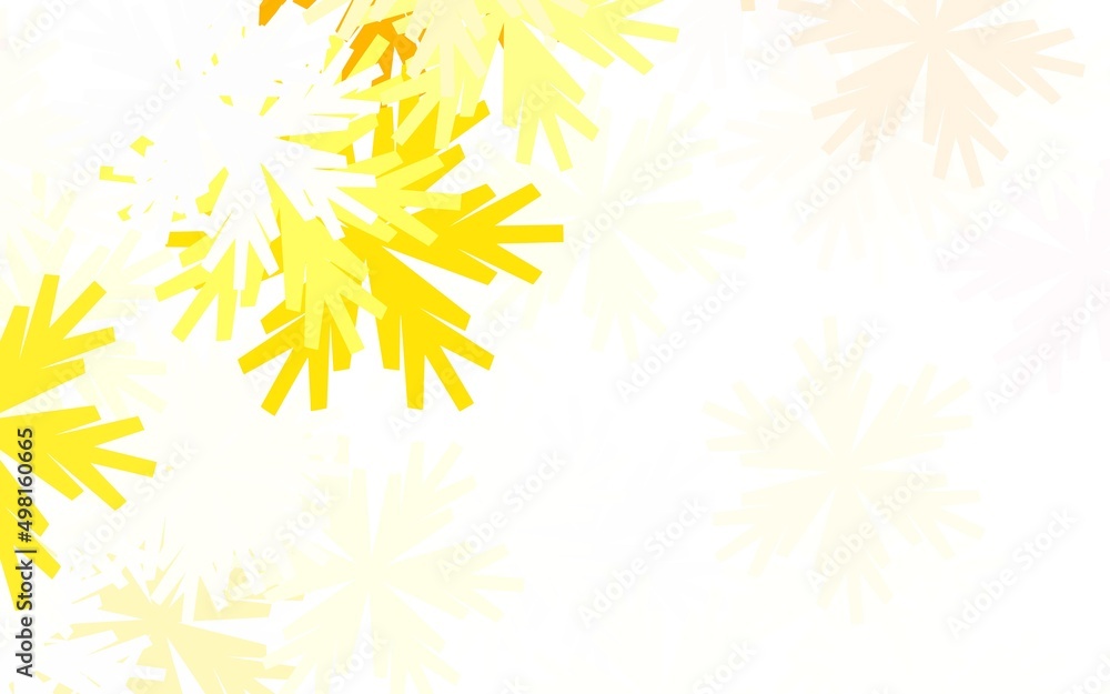 Light Orange vector elegant pattern with flowers. Light Orange vector elegant pattern with flowers.