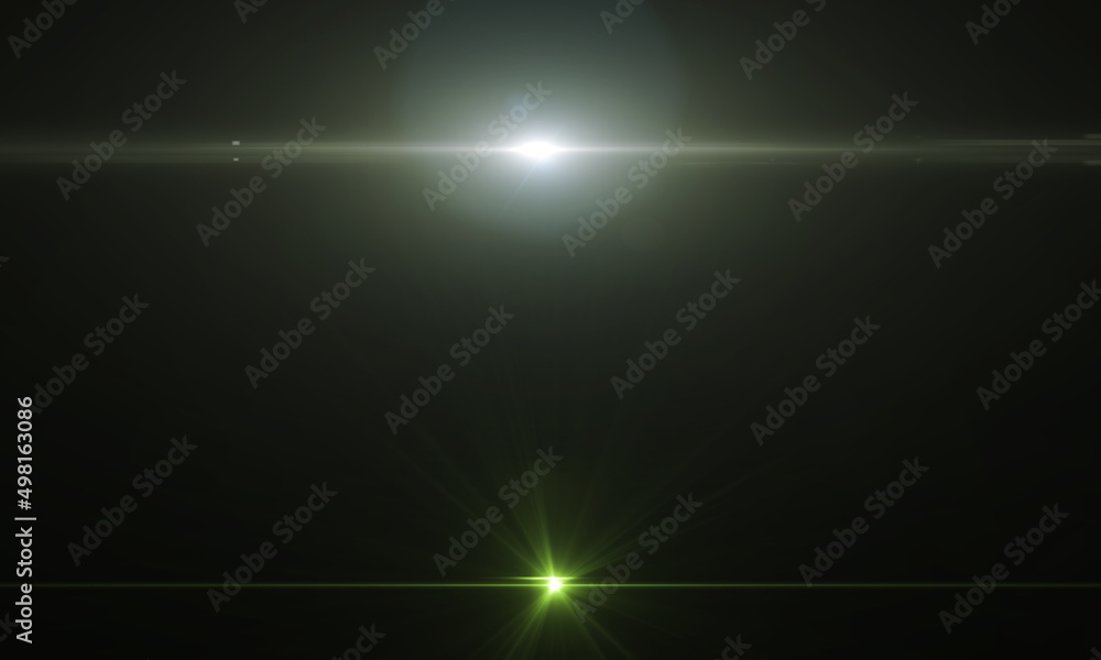 Lens Flare light over background. Easy to add overlay or screen filter over photos