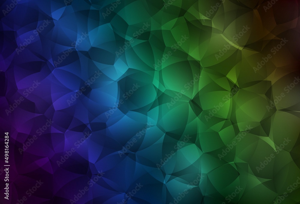 Obraz premium Dark Blue, Green vector template with chaotic shapes.