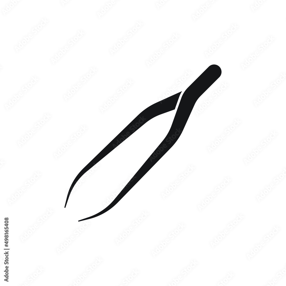 Tweezer icon design isolated on white background Tweezer icon design isolated on white background
