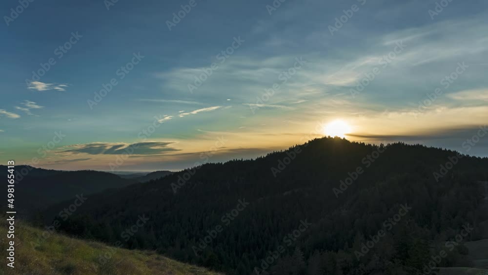 Willits, California Beautiful Sunset Timelapse off Highway 20 Willits, California Beautiful Sunset Timelapse off Highway 20