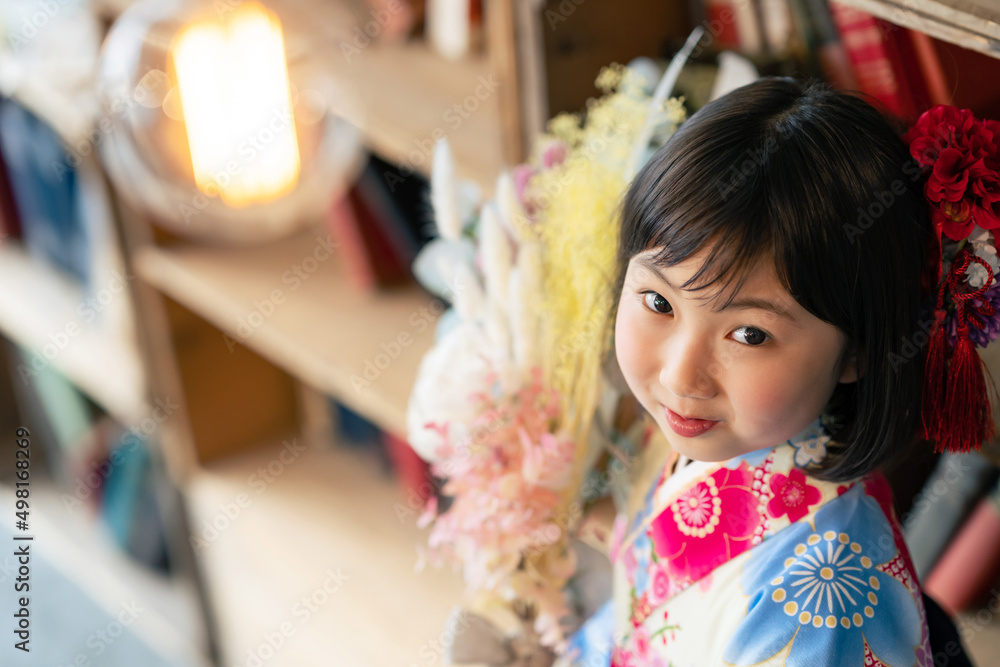 袴を着た女の子 記念写真 ハーフ成人式 七五三 写真館 袴を着た女の子 記念写真 ハーフ成人式 七五三 写真館