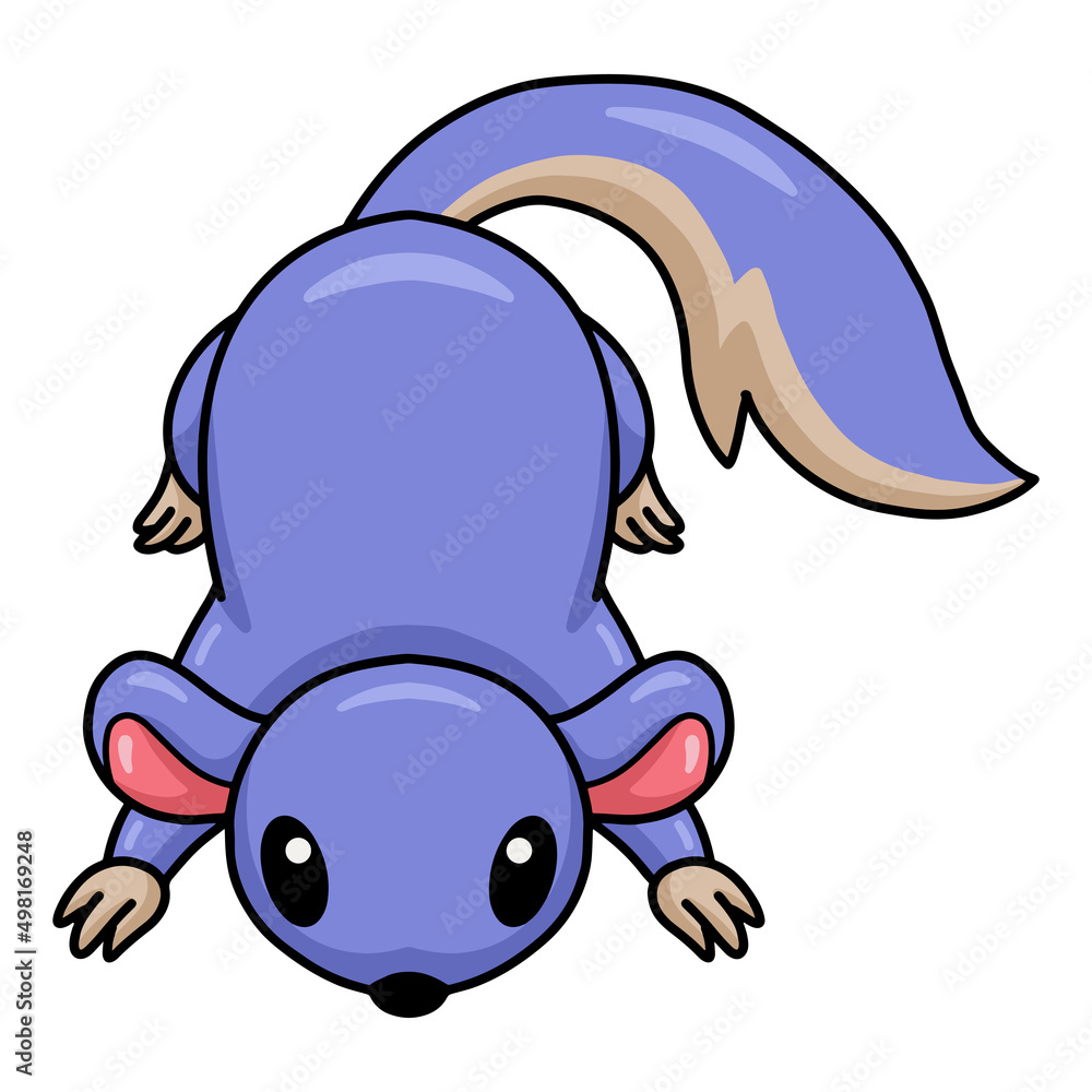 Fototapeta premium Cute little chinchilla cartoon character