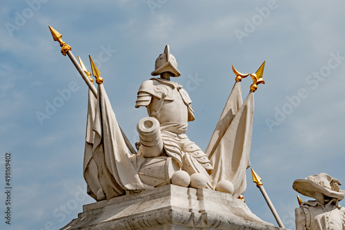 Photography Detail art atop a gate at Bratislava Castle, Slovakia.