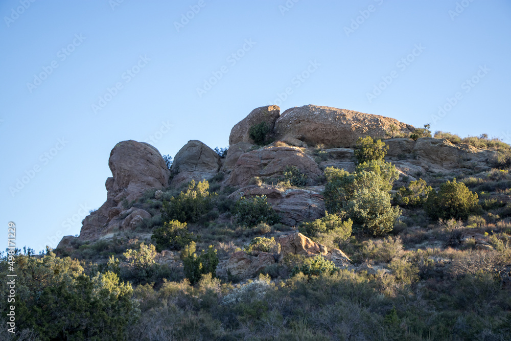 Sunset at the Vazquez Rocks Sunset at the Vazquez Rocks