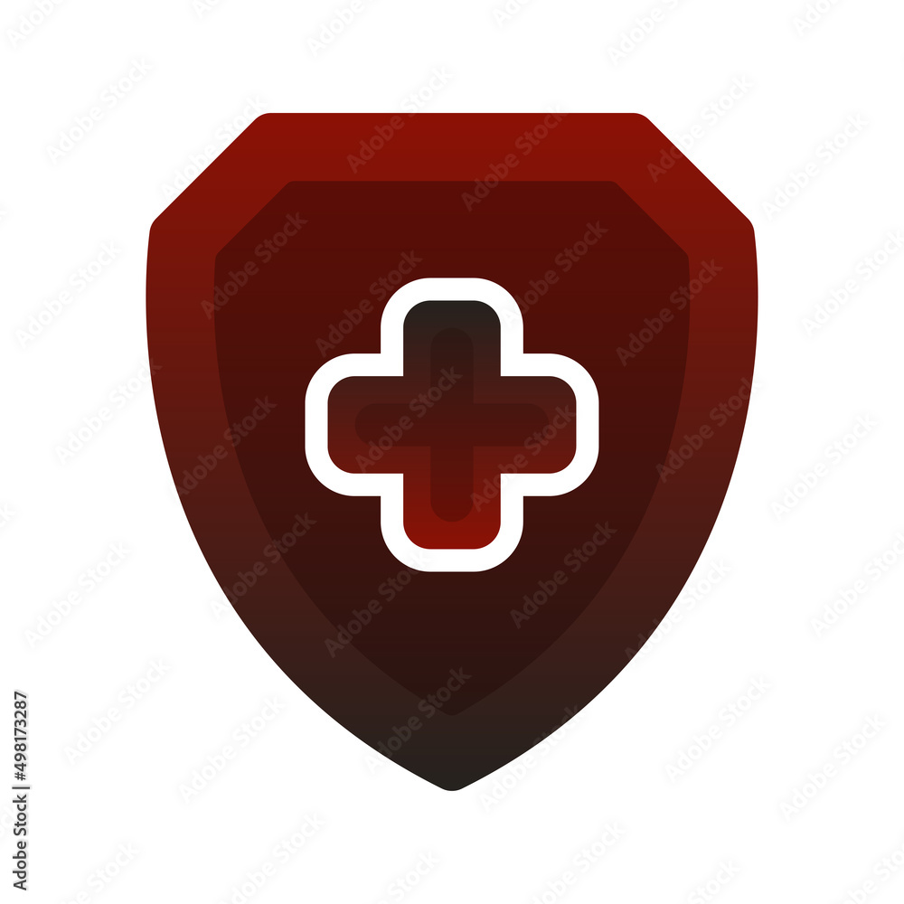 medical shield logo element design template icon medical shield logo element design template icon