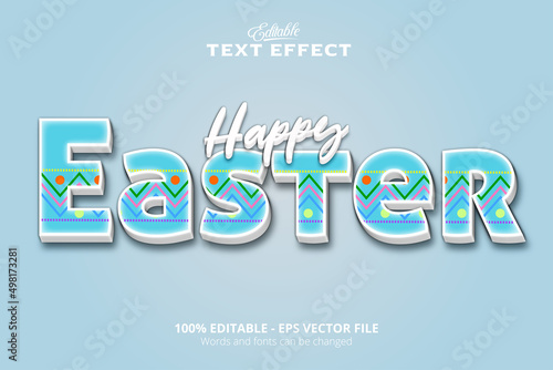 Photography Editable text effect, Blue background, Easter text effect