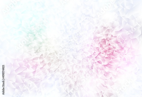 Light Pink, Yellow vector low poly background.