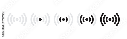 Wireless and wifi icon. Wi-fi signal symbol. Internet Connection.