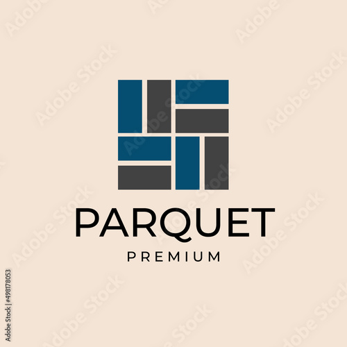 parquet flooring logo vector vinyl illustration design