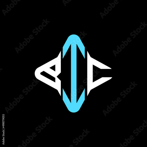 BIC letter logo creative design with vector graphic
