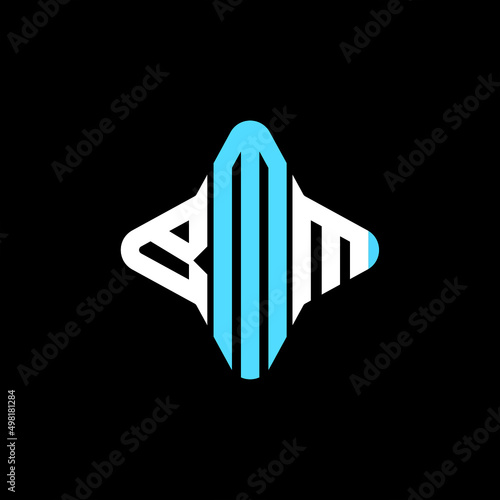 BMM letter logo creative design with vector graphic