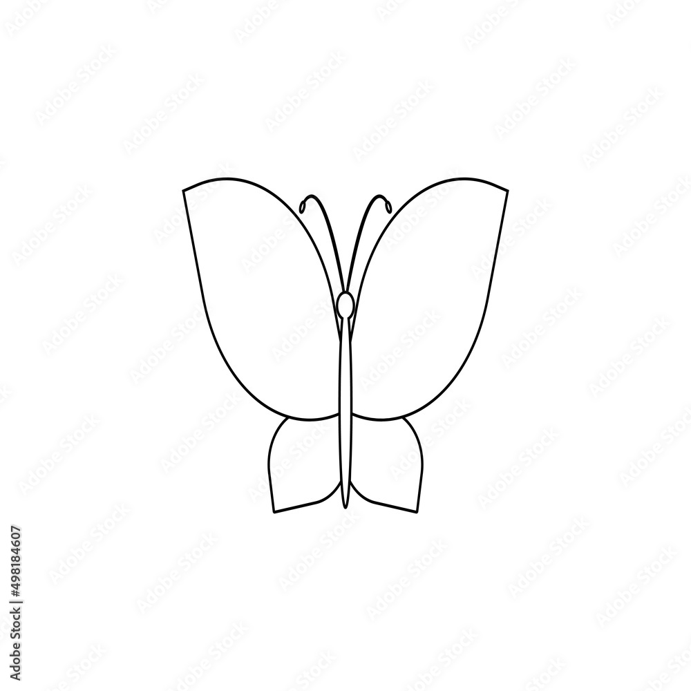 Fototapeta premium butterfly icon design