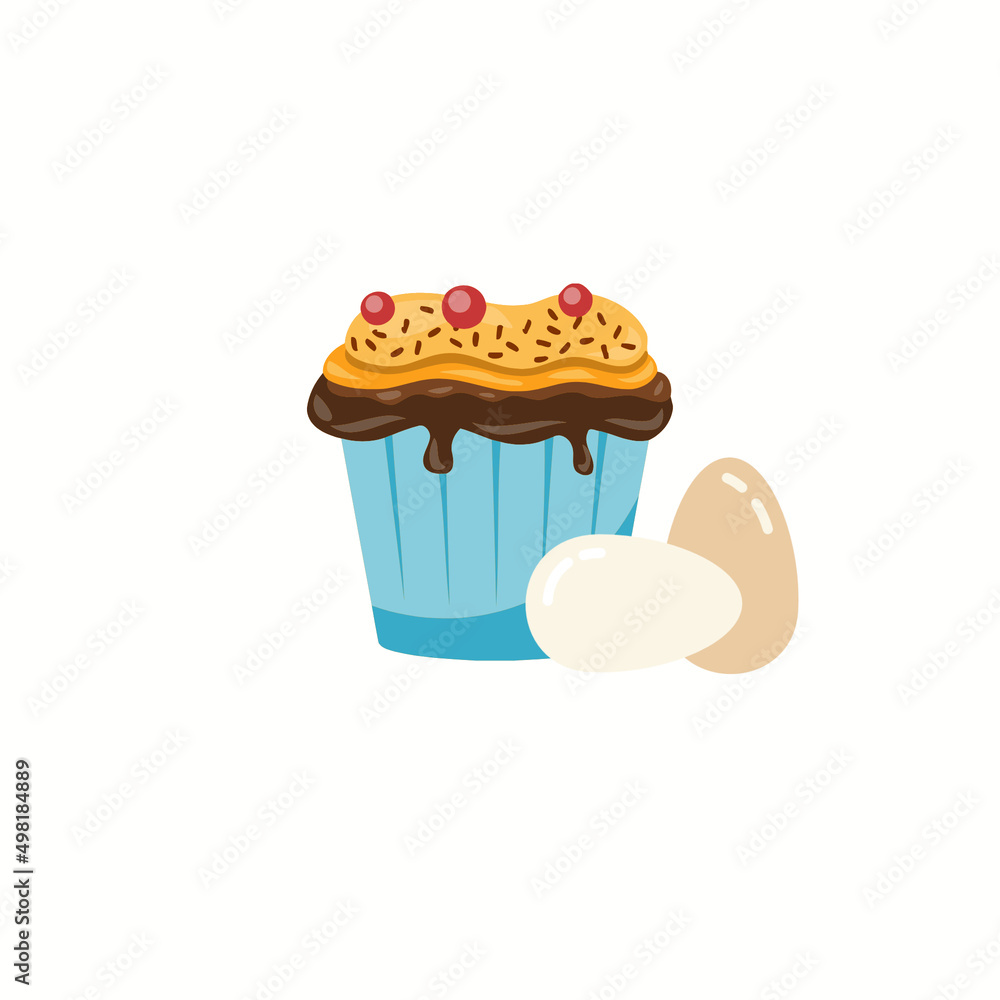 cupcake with icing cupcake with icing