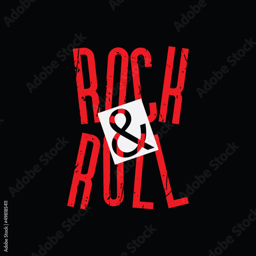 Rock and roll t-shirt and apparel design