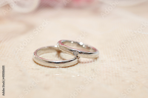 ウエディングの指輪交換の結婚指輪 