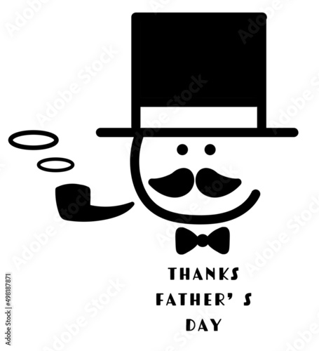 父の日のロゴ風イラスト