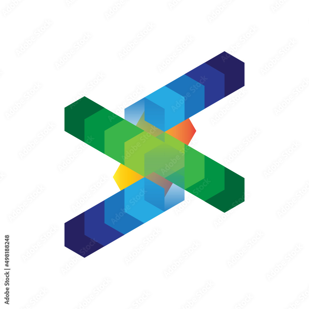logo made with multi color shapes logo made with multi color shapes
