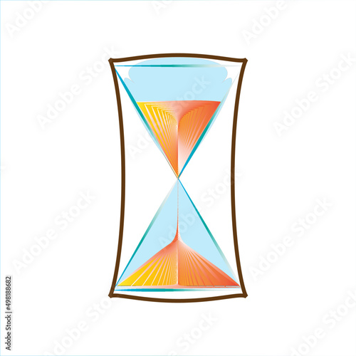 vector illustration of hourglass