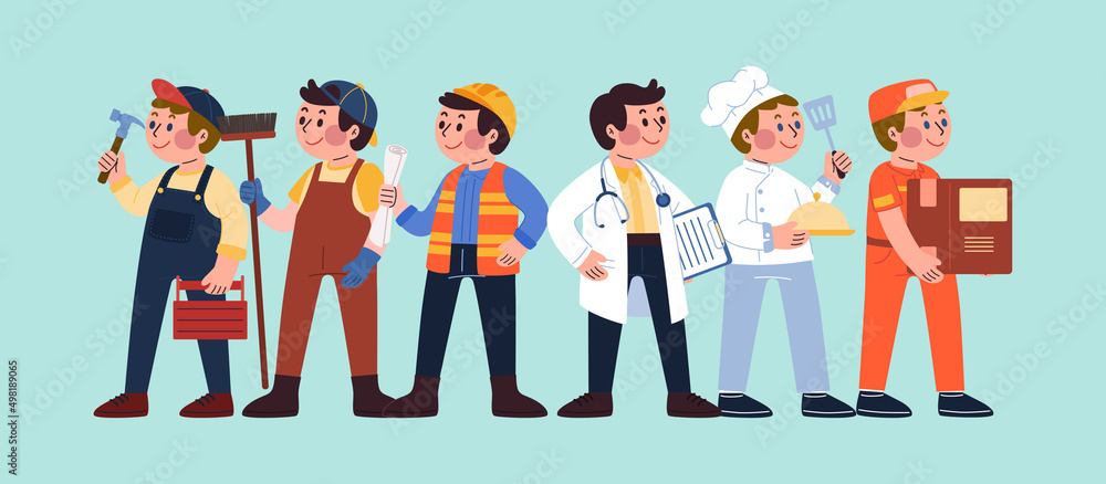 Man Worker, Labor Day, Illustration, Vector Man Worker, Labor Day, Illustration, Vector